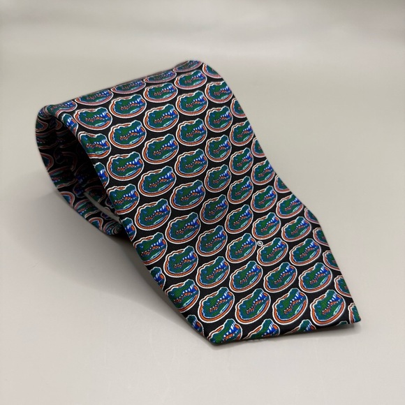 RM Sport Other - Vintage Men's RM Sport Florida Gators Allover Print 100% Silk Tie Necktie